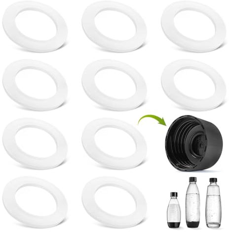 Joint pour Remplacer le Bouchon Sodastream - Joint Adapté aux divers Bouchons de Bouteille Sodastream, Kits de joints pour mieux entretenir votre sodastream machine, Installation facile pour (10 PCS)