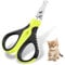 Cumilo Stainless Steel Cat Nail Clippers for Small Animals, Pet Claw Trimmer for Rabbits, Guinea Pigs, Birds, Kittens, and Puppies, Professional and Home Use (Green)