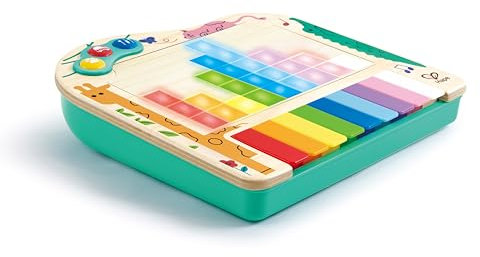 Hape Dynamisches Pixel-Piano, Klavierspielzeug, Musikinstrument für Kinder, ab 12 Monaten