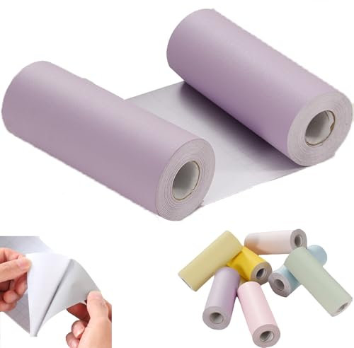 XINZUAN 18 Farben, Selbstklebende Wandaufkleber Grenze, Wallpaper Border, Selbstklebende Pvc Wasserdichte Sockelleiste Tapete Einfarbig Matte Wandbordüre (Lila, 5m*10cm)