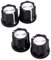 ifundom 4pcs Lightweight D-type Shaft Guitar Knobs Silver Pot Knobs for and Vintage Look