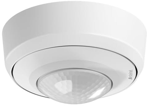 Steinel Bewegungsmelder PD IR 4360-8 COM1 Weiß– 360° Präsenzmelder mit 8 m Reichweite | Aufputzmontage | IP54 | 6 m Präsenzbereich