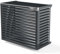 Box Air Klima Big Blade XXL Antracite – Abdeckung für Klimaanlage aus Aluminium-Verbund & INOX 316, zur Wandmontage, 135×112×68 cm – Klimageräte-Verkleidung