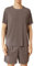 Mrat Mens Short Pyjamas Sets Nightwear PJs Two Piece Outfit Cool-Touch Sleepwear Round Neck T-Shirt Top Shorts Bottoms Summer Breathable & Moisture-Wicking Suits for Men Loungewear Homewear L-4XL