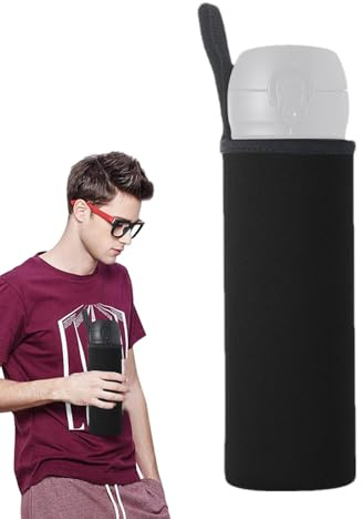 Generisch Flaschen Thermo-Hülle Taschen - Flaschen Schutzhülle | Wasserflasche Neopren Beutel | Flaschenhülse Neopren Beutel | Trinkflasche Thermohülle Für Outdoor Sportarten Camping Wandern Reisen