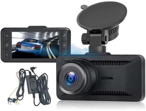 Oryzon 4K Dashcam mit 3,94 Zoll IPS Display, Front- und Innenkamera, 170° Weitwinkel, Nachtsicht, Parküberwachung, G-Sensor, 1080P Rückkamera inkl. (4K+1080P + Acc-Abwärtskabel)