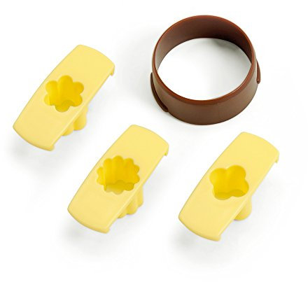 Original Kaiser Spitzbub-Ausstecher Kreis 4-tlg. 4 verschieden große Ausstecher aus rostfreiem Edelstahl, Ausstechformen, Plätzchenausstecher, Keksausstecher