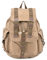 Gootium Canvas Backpack - Vintage Outdoor Rucksack Travel Day Pack, Khaki, Small