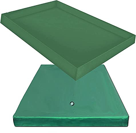 Hardside Wasserbetten Wasserkern Wasserbettmatratze Wasserbett Matratze Mono UNO + Sicherheitswanne Auslaufwanne Wanne Standup Liner Safety Liners (153 x 213 cm F2 (Queensize))