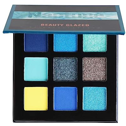 Beauty Glazed 9 Farben Schimmer Matt Lidschatten Palette, Stark Pigmentierte Makeup Palette (3)