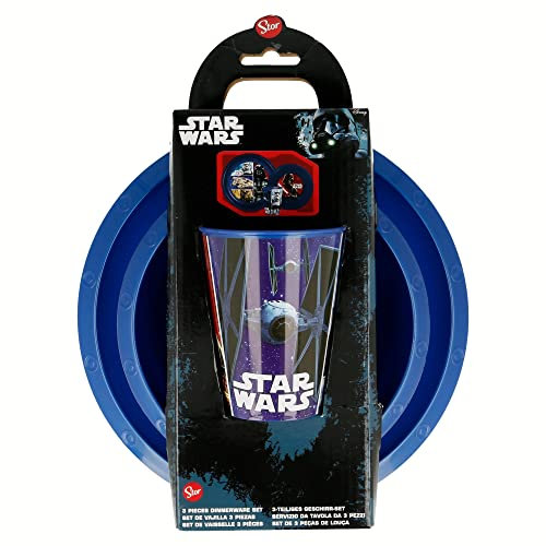 Star Wars Classic 3-teiliges Set (Teller, Schüssel und Glas, 260 ml) in der Box