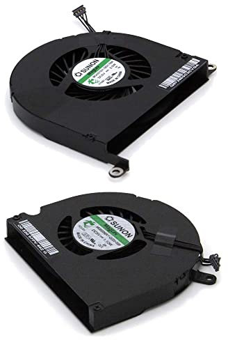 MMOBIEL Ricambio ventola lato sinistro e destro di raffreddamento CPU di notebook compatibile con Macbook Pro A1286 2008-2012