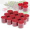 Smart-Planet® Lot de 30 bougies chauffe-plat d’ambiance - Parfum fruits des bois- Couvercle transparent - 4 heures de combustion