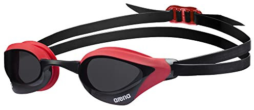 ARENA Cobra Core Swipe Occhialini Nuoto da Gara Unisex Adulto, Occhialini Piscina con Lenti Curve, Anti-Appannamento, Protezione UV, 5 Ponti Nasali Intercambiabili