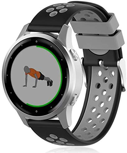 Shieranlee 18mm Quick-Fit Ersatz Uhrenarmbänder Armband für Vivoactive 4S Strap,GarminMove 3S Strap, Garmin Approach S2,Fossil Q Venture Gen 3/Gen4,vivomove 3s/GarminActive S,xiaomi Watch