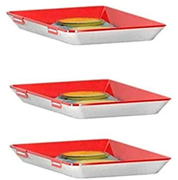 Youning Food Preservation Tray, Frischhaltetablett Kreative Aufbewahrungsschale Lebensmittelkonservierungsschale Vakuumdichtung Foodcenter Frischhaltedosen für den Kühlschrank (3 pcs)