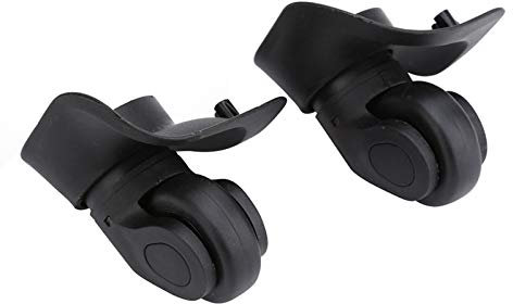 Yosoo Health Gear Koffer Rollen Ersatz, Universal Rad Ersatz, Gepäck Koffer Ersatzrollen für Reisen Wandern Outdoor, Doppelrollenlager flexibel, PVC-Material, Plattenmontage, 2 Stück