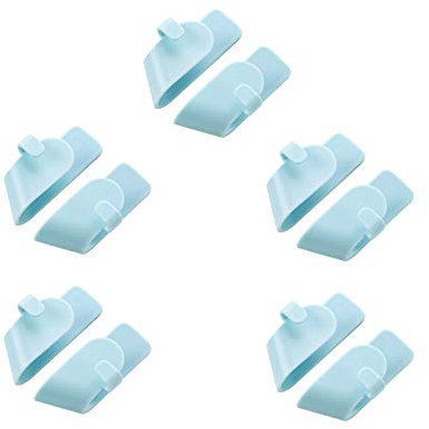 5 Paar Topfdeckel Topfdeckelhalter Wandhalter Wandmontage Pfannendeckel Rack Halterung für Topfdeckel Küche Schneidebrett Organizer Selbstklebender Topfdeckel Rack für zu Hause Küche (Blau)