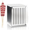 Antech CUBE À BROCHETTES 49 PCS – Acier Inoxydable – Complet avec Couteau + Piques – Machine pour Arrosticini, Kebab, Souvlaki, Brochettes – Démontable et Facile à Nettoyer
