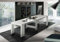 Dmora - Consolle allungabile Martino, Consolle allungabile fino a 12 posti, Tavolo con portallunghe, 100% Made in Italy, cm 51/300x90h77, Bianco lucido