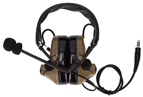 Tactical Headset, Noise Cancelling, Electronic Pickup, Military Headset 7,1 Mm Stecker mit U94 PPT-Kopfhörern Zum Schutz Des Gehörs für GP88 GP-300 GP3688 DEP450 EP450 und