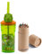 OM SUPPLIES Dinosaur 3D Figurine Cartoon Characters Reusable Tumbler Childrens Drinking Cup Straw 23 x 7.5 x 7.5cm (Dinosaur)