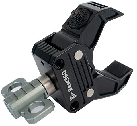 Best360 Aluminium Camera Clamp For 360 Camera, Compatible With Insta360 X4, X3, ONE X2, RS, RS 1-INCH, X/Ricoh Theta X, Z1/Kandao Qoocam 3 Ultra