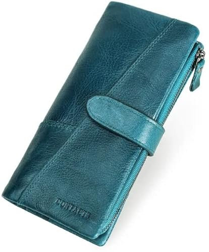 LIOONS Geldbörse Leder Damen Geldbörse große Kapazität lang Purse Clutch Damen Clutch mit Handykartenhalter Portemonnaie