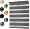 Tapparella a rullo 80x260cm Rivestimento Isolante, Tende Avvolgibili con Catenella per Finestra o Porta, Grigio Scuro