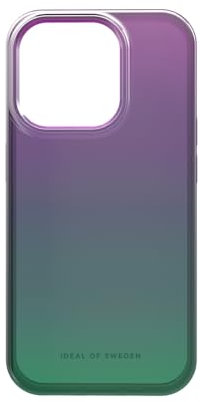 IDEAL OF SWEDEN Durchsichtige Handyhülle mit erhöhten Kanten und Nicht vergilbenden Materialien, fallgetesteter Schutz mit transparentem Finish, kompatibel mit iPhone 15 Pro (Fluorite Ombre)