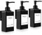 Roselee 3 Pezzi Dispenser Sapone Doccia da Muro, Dispenser Sapone Bagno Senza Foratura, 300ml Dispenser Doccia Shampoo e Bagnoschiuma con Etichetta per Bagno, Cucina