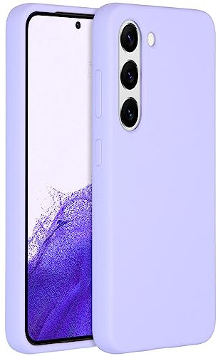 ACCEZZ kompatibel mit Samsung Galaxy S23 Hülle – Liquid Silikon Case – Back Cover Handyhülle in Lila [Mikrofaser-Futter, Ultradünn, Kratzfest, Stabil]