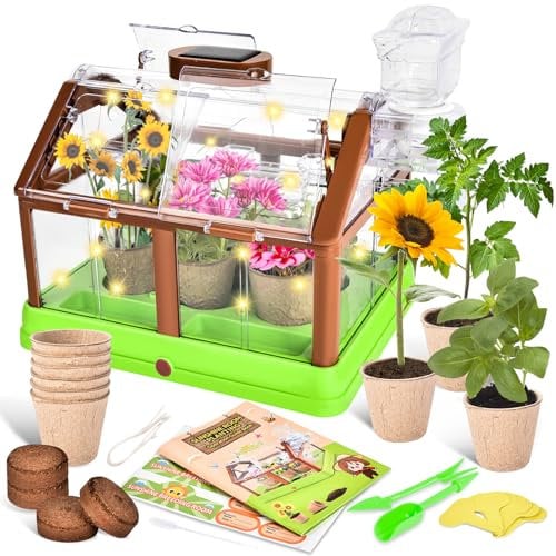 JONRRYIN Juego Científico de Botánica, Juego Botánica Infantil, Invernadero Infantil para Aficionados a la Jardinería, Juguete para Niños a Partir de 8 años