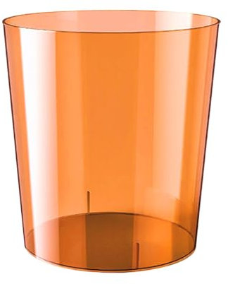 MagiDeal Poubelle, poubelle à papier, poubelle ronde, poubelle transparente pour chambre d'enfant, coiffeuse, bureau, chambre à coucher, marron S