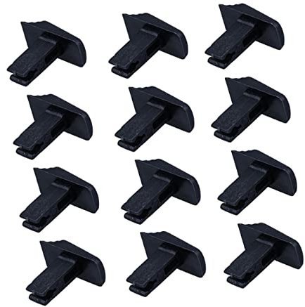 Gadpiparty 12 Pcs Telescopic Ladder Button Replacement Aluminum Alloy Folding Ladder Single Sided Button Easy Install Black for Ladder