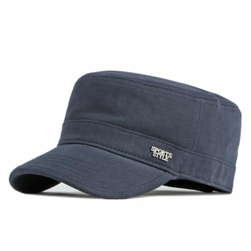 YAMEE Military Cap Herren Baumwolle Einstellbare,Army Cap Damen Klassische Mode Sonnenschutz,Military Unisex Flat Cap Vintage Freizeit,Militär Cap Herren Sonnenhut Sport im Freien Reisen Kappe