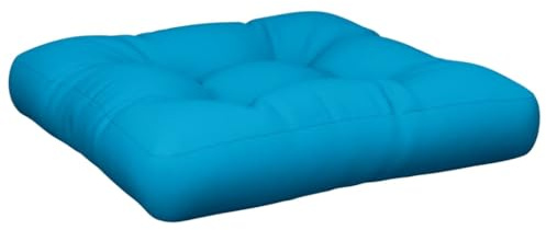 vidaXL Palettenkissen, Palettenpolster für Europaletten, Palettensofa Kissen Indoor Outdoor, Palettenauflage Sitzkissen, Blau Stoff