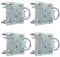 4PCS Antenna Mast Clamp Cross-Over Bracket Kit With U Bolts for 1-2 OD Poles, Heavy Duty Mounting Hardware for MINO Yagi TV Antennas, Security Camera, Weather Station