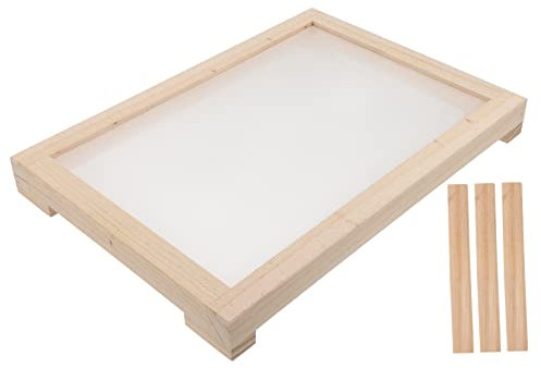 SEWACC Herramienta para Incienso Cónica Malla para Tomar El Sol Bandeja De Madera Práctica y Duradera