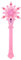 VICASKY Leuchtender Zauberstab Schneeflocke-fee-zauberstab-kind-mädchen Zauberstäbe Der Winterprinzessin Geführte Schneeflocke Zauberstab Spielzeug Schneeflocke Leuchtstab Rosa Abs
