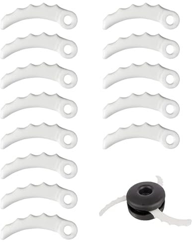 12 Stück Ersatzmesser für Rasentrimmer Ersatzmesser Kunststoff für Messerkopf 198426-9 198383-1 DUR368AZ DUR369AZ DUR368LZ