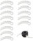 12 Piezas Cuchillas Plástico para Cortacéspedes, Accesorios Cuchilla Desbrozadora, Accesorios de Herramientas para Cortadora Césped para MaKita 198426-9