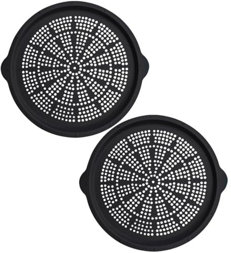 Wezalget Pizzablech, 40cm Silikon-Pizza-Backblech, antihaftbeschichtet rund, für den Backofen, zum Backen in der Küche, spülmaschinenfest