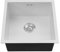 Warmiehomy Kitchen Sink 304 Stainless Steel Sink 44x44x21cm Single Bowl Sinks with Drainer Kit Undermount and Topmount Small Sinks for Kitchen, Bar, Campervan