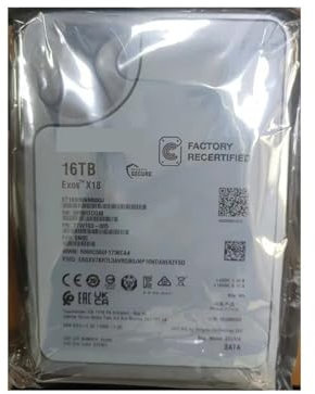 JXCHSWOU HDD X18 ST16000NM000J 16TB 7.2K RPM 256M SATA 6Gb/s NAS 3.5in Recertified Hard Drive For Server