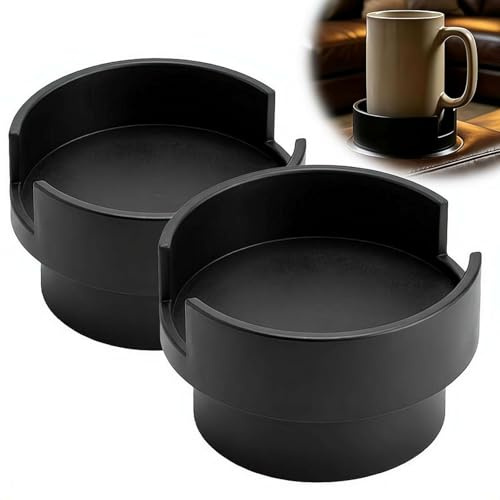 2PCS Universal Sofa Cup Holder Adapter - Couch Cup Holder Adapter Insert, Expands to 4 for Mugs & Tumblers,Anti-Slip Coffee CupHolder for Recliner & Sectional Use,Spill-Free Drink Storage on Sofa