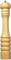 T&G 12211 Classic Capstan Natural Hevea Pepper Mill, 40.5 cm