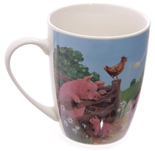 Schwein Porzellan Tasse, Jan Pashley Down on the Farm