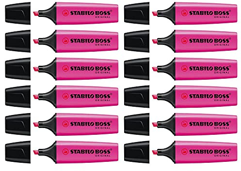 Stabilo Boss Original Highlighters Pack of 12Refillable PTE 2-5mm Chisel Lilac