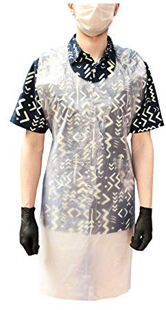 Disposable White Aprons Flat Pack (Pack of 100)